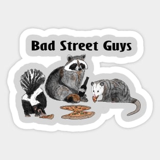 Racoon, skunk & opossum Sticker